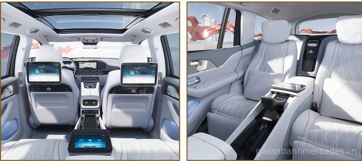 Ghế thương gia Maybach GLS 600 Facelift 2025 – đỉnh cao tiện nghi và sang trọng