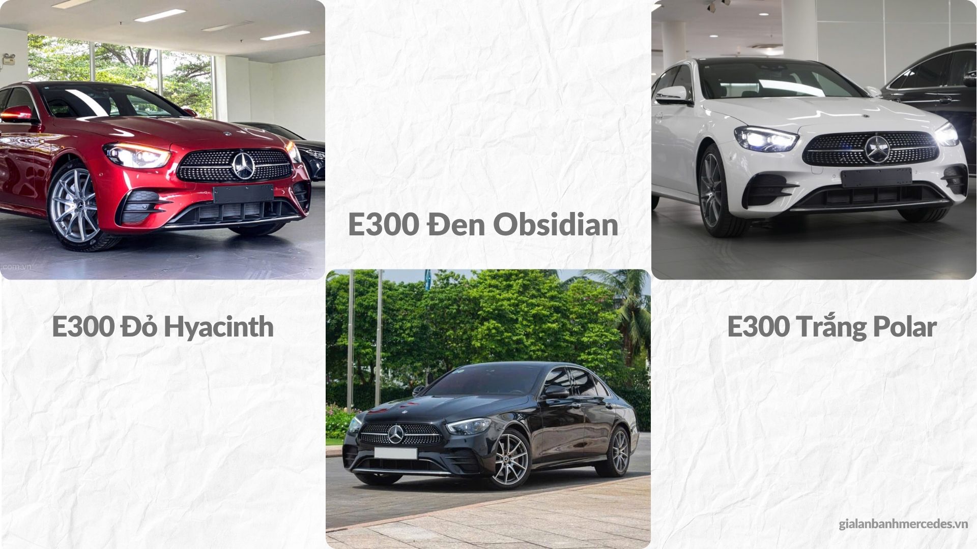 Tổng hợp màu xe của dòng E300