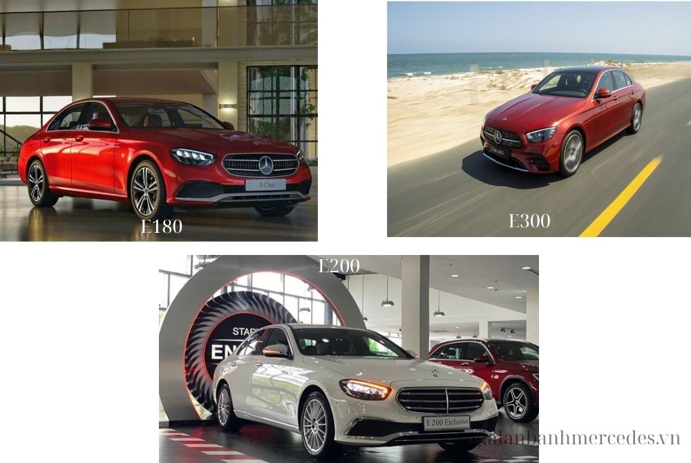 Các phiên bản Mercedes E-Class tại showroom và thông số tiêu hao nhiên liệu