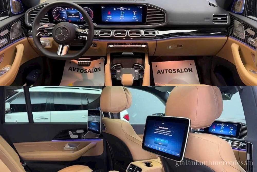 Nội thất GLS 450 4MATIC FL 989 EMERALD GREEN224 BAHIA BROWN 