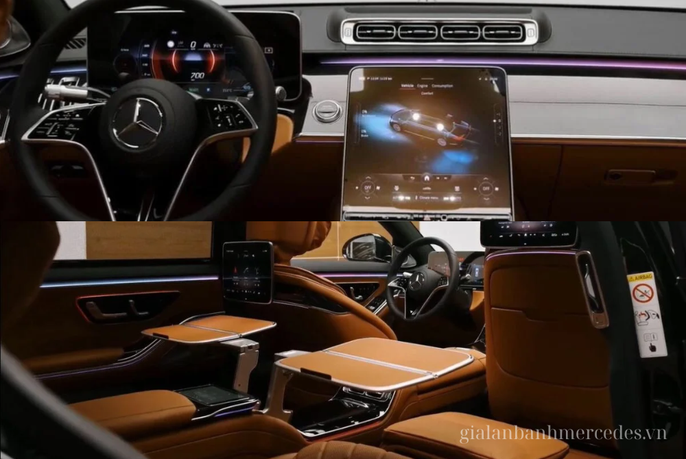 Hình ảnh nội thất Mercedes S450