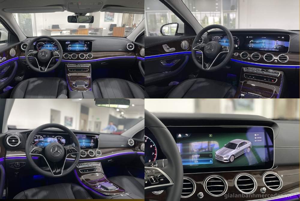 Mercedes-Benz E200 màu đỏ nội thất đen