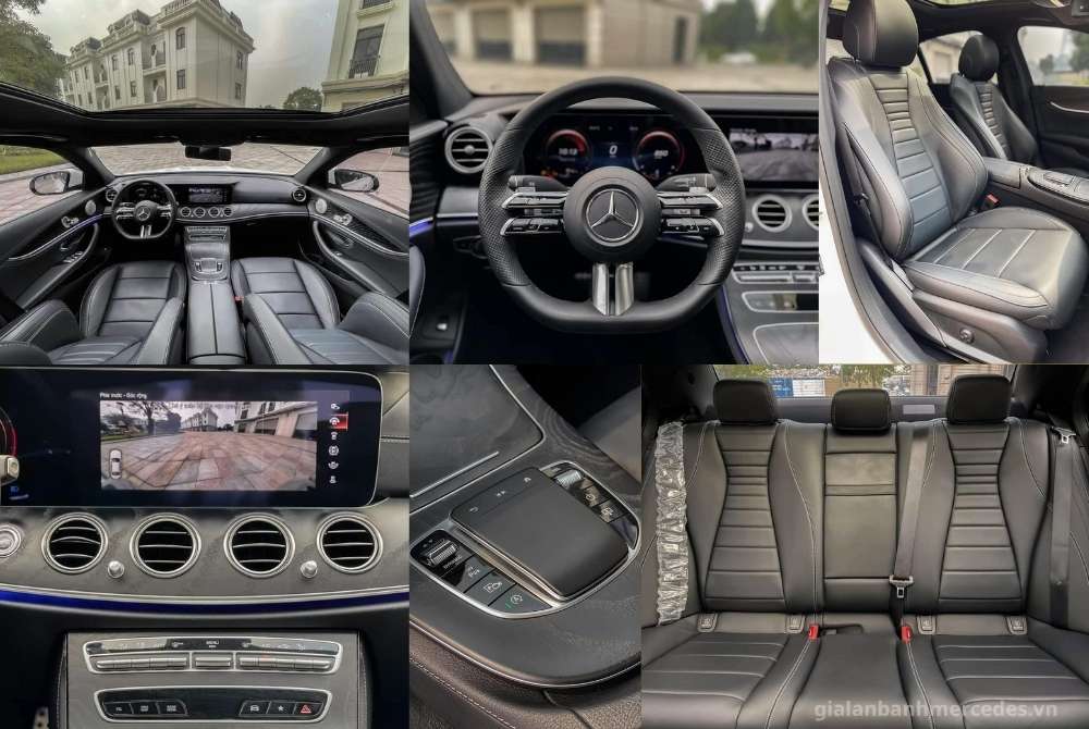 Mercedes-Benz E300 màu trắng nội thất đen