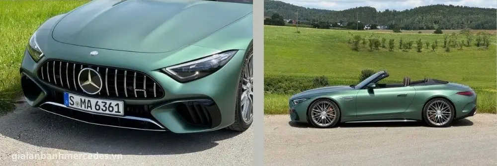 Mercedes-AMG SL 63 S E Performance 2024 màu xanh Ireland Green Magno