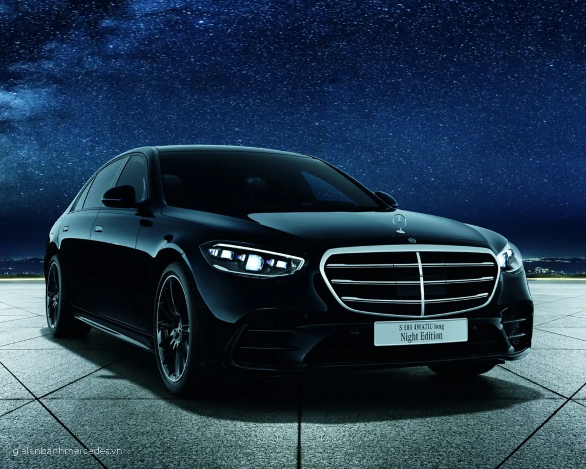 Ngoại thất Mercedes-Benz S 580 màu đen Obsidian Black