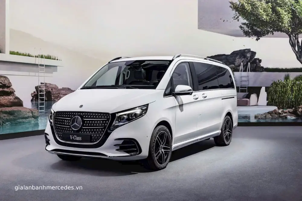 ngoại thất đắt giá Mercedes v mpv hạng sang