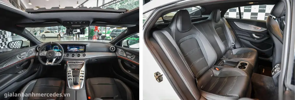 Nội thất Mercedes-AMG GT 53 4MATIC+ với tiện nghi hiện đại và sang trọng